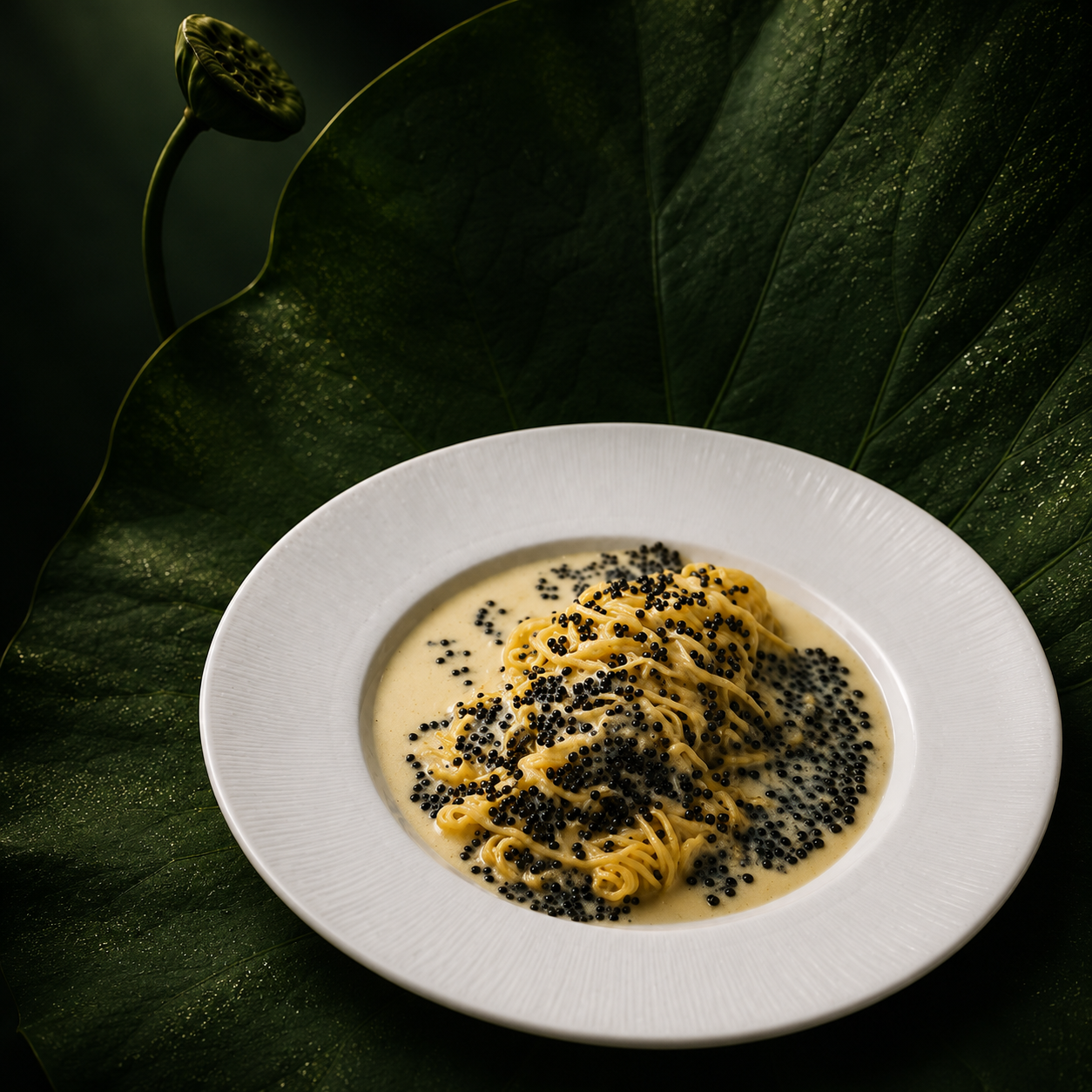 Chef-crafted plate at Monarca fine dining restaurant in Gastown, downtown Vancouver