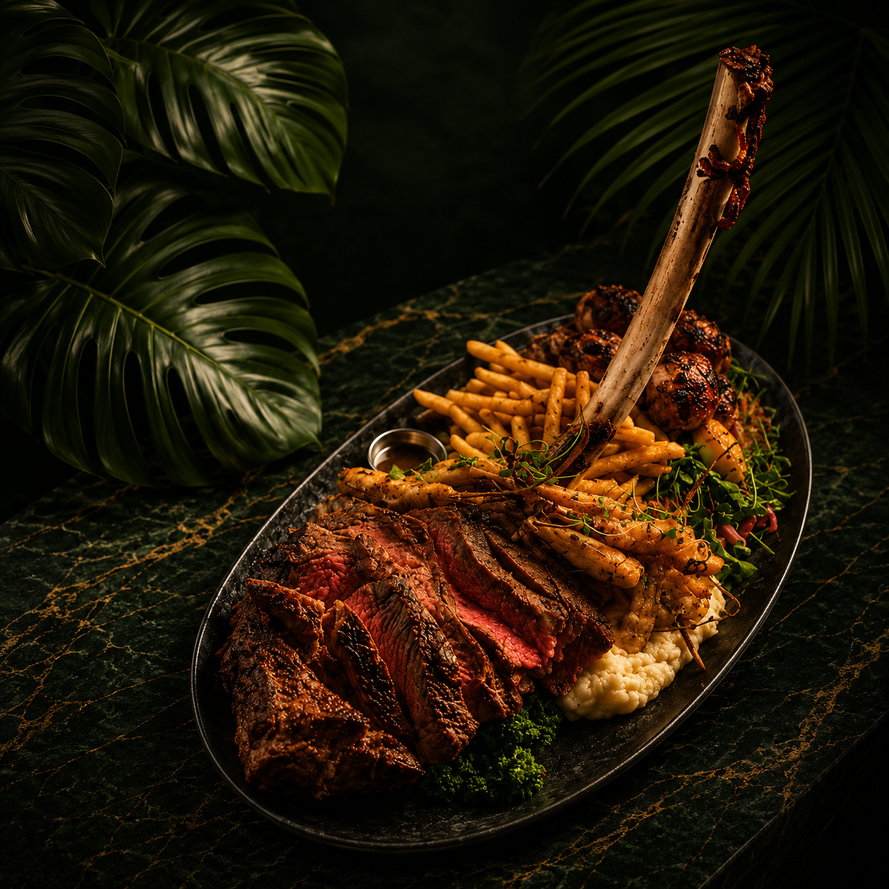 Late-night dining dish at Monarca, a trendy restaurant and supper club in Gastown, Vancouver