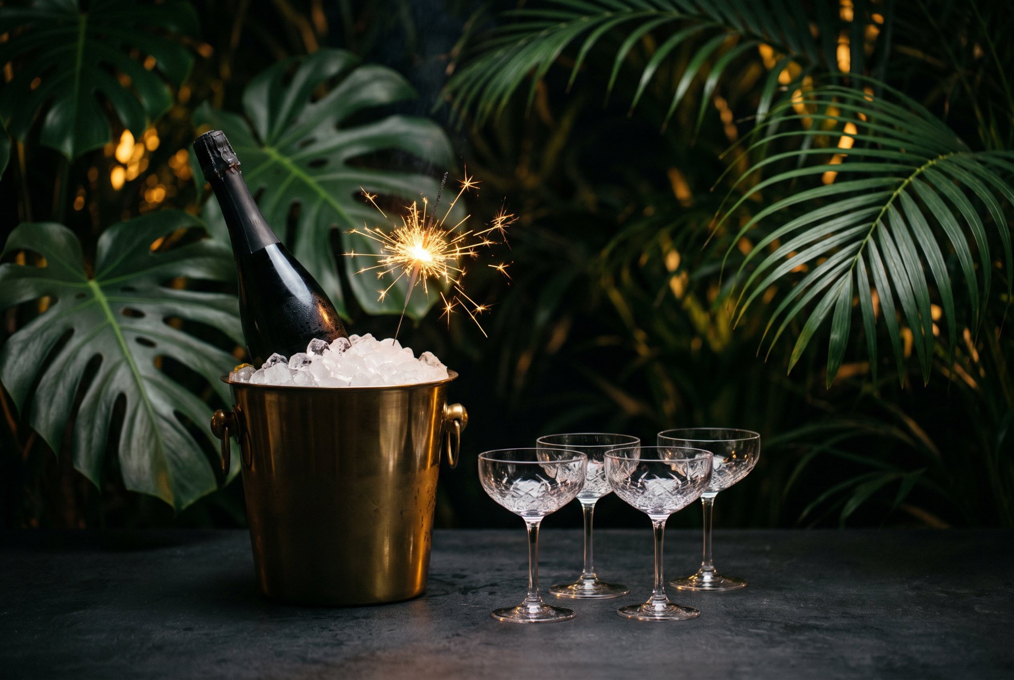Bottle service at Monarca supper club, Gastown Vancouver